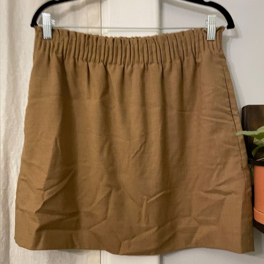 J. Crew Wool-blend Skirt with Elastic Waist